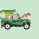 Sluitzegel jeep mintgroen