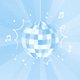 Discobal blauw