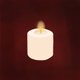 Kerst kaars donkerrood