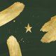 Kerst groen gouden verf