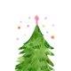Kerst - kerstboom en sterren