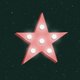 Kerstkaart retro reclamebord groen