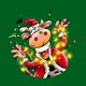 Kerst Koe met lampjes