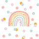 Kinderfeestje regenboogjes en confetti