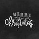 Kerst krijtbord Merry Christmas met takjes