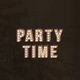 Uitnodiging party time lichtletters