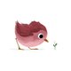Roze vogeltje met bloempje