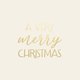 Kerst - goud very merry christmas