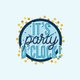 Uitnodiging party o'clock blauw