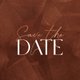 Trouwen roestbruin abstract save the date koper