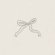 Geboorte - strik beige