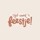 Uitnodiging tijd voor 'n feestje roze