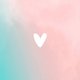 Geboorte turquoise roze wit hartje