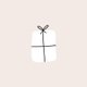 Kerst cadeautje met wit