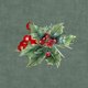 Kerst strik fluweel takken