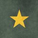 Ster goud op groen