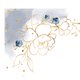 Trouw - roos blauw goud