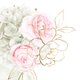 Trouwen - roze rozen met goud
