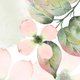 Uitnodiging - Roze bloemen/blad