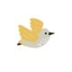 Vogeltje geel geboortekaartje