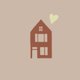 Huis silhouet verhuiskaart
