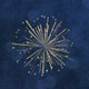 Vuurwerk goud op blauw