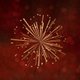 Vuurwerk goud op rood