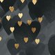zegel hartjes zwart wit goud