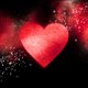 zegel rood hart