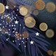 kerst licht goud paars