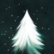 wit groene kerstboom