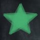 zegel kerstster groen