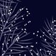 zegel kersttakjes lichtjes blauw