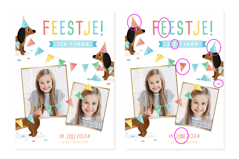 Juiste aantal verschillen