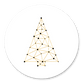Kerstboom connectie goud/wit