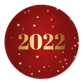 2022 gold auf rot Sternchen