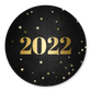 Krijtbord met gouden 2022