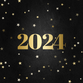 Krijtbord met gouden 2024