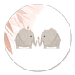 Olifant tweeling meisjes met vogels