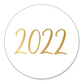 2022 Schreibschrift gold-weiss
