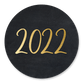 2022 Schreibschrift gold-schwarz