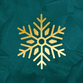 Gouden sneeuwvlok emerald