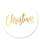 Christmas gouden letters - wit