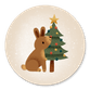 Kaninchen & Weihnachtsbaum