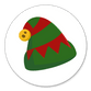 Weihnachtsmütze grünrot