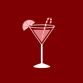 Kerst cocktail rood