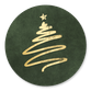 Weihnachtsbaum Pinsel gold-grün I
