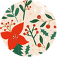 Kerst patroon natuur