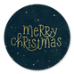 Kerst petrol merry christmas glitter