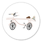 Roze fietsje illustratie